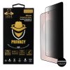 IDOL 1991 PRIVACY ANTISPY TEMPERED GLASS SAMSUNG S25 EDGE 5G 6.66in 9H 0.20mm SEMI CURVED FULL GLUE ULTRA THIN BLACK