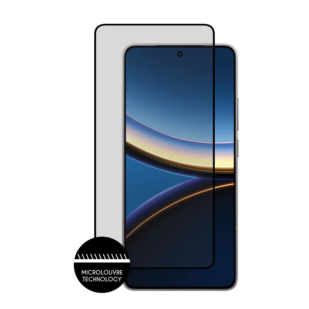IDOL 1991 PRIVACY ANTISPY TEMPERED GLASS XIAOMI POCO F7 PRO 6.67in 9H 0.25mm SEMI CURVED FULL GLUE BLACK - Image 6