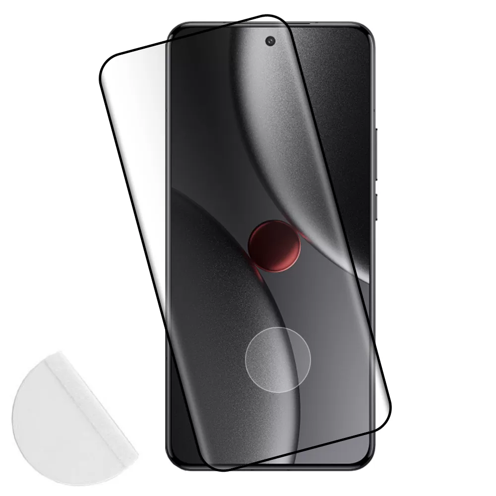 IDOL 1991 GLAMOUR TEMPERED GLASS XIAOMI 15 ULTRA 5G 6.73in 9H 0.30mm FULL COVER 3D FULL GLUE FINGER UNLOCK BLACK+SQUEEZY CARD
