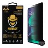 IDOL 1991 PRIVACY ANTISPY TEMPERED GLASS MOTOROLA MOTO G 5G 2025 6.7in 9H 0.25mm SEMI CURVED FULL GLUE BLACK