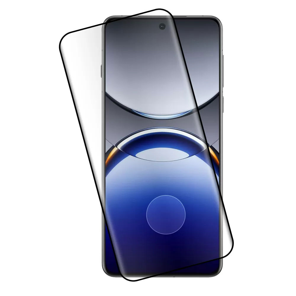 IDOL 1991 GLAMOUR TEMPERED GLASS OPPO FIND X8 PRO 5G 6.78in 9H 0.30mm FULL COVER 3D EDGE GLUE FINGER UNLOCK BLACK