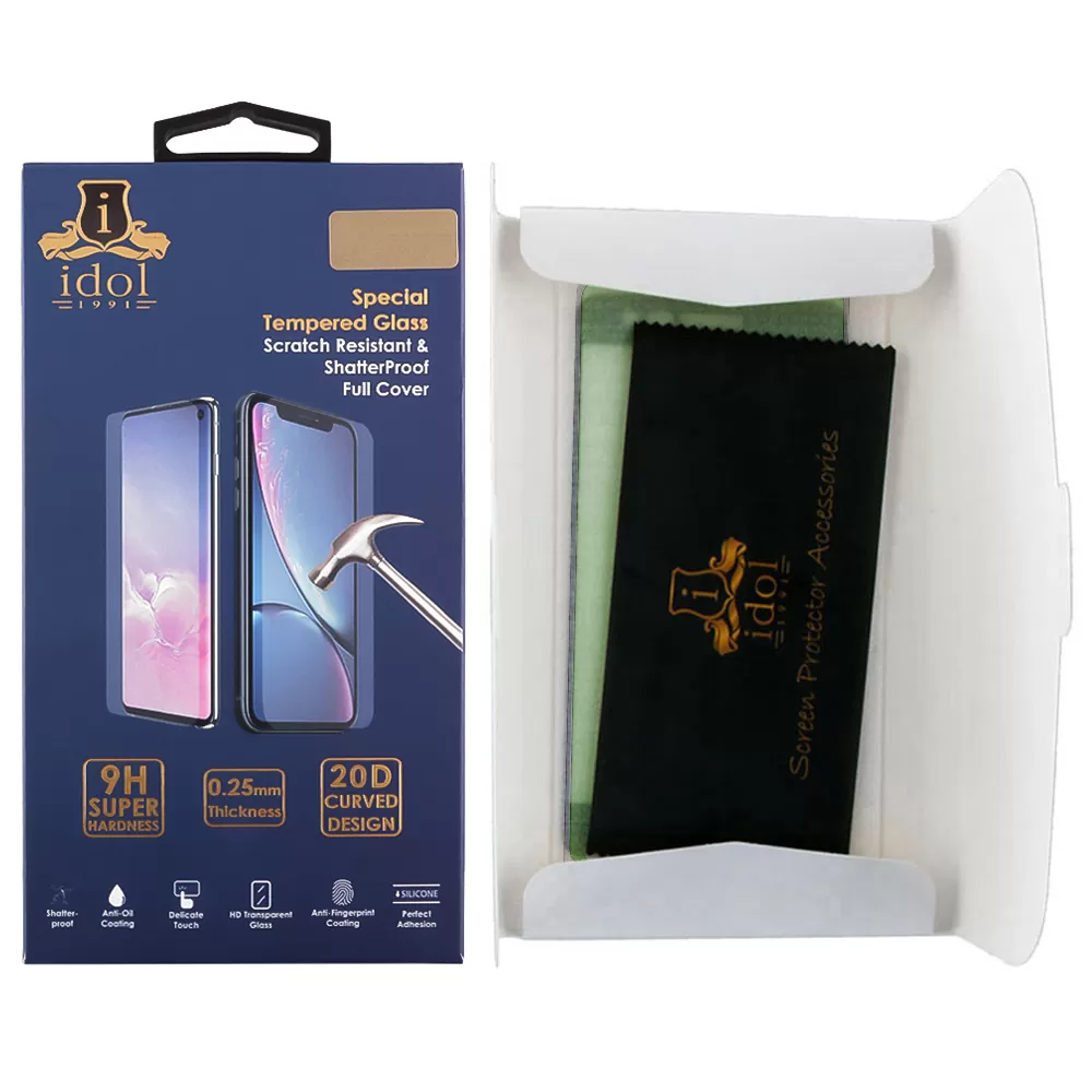 IDOL 1991 TEMPERED GLASS OPPO RENO13 5G 6.59in 9H 0.25mm 20D FULL GLUE SEMI CURVED BLACK - Image 3