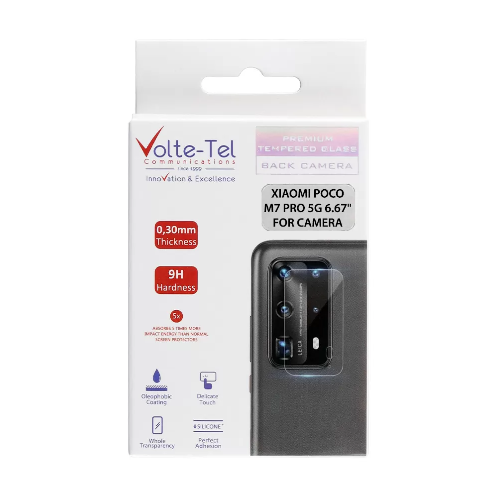 VOLTE-TEL CAMERA TEMPERED GLASS XIAOMI POCO M7 PRO 5G 6.67in 9H 0.30mm - Image 2