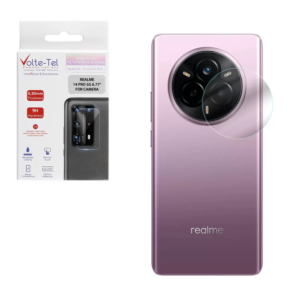 VOLTE-TEL CAMERA TEMPERED GLASS REALME 14 PRO 5G 6.77in 9H 0.30mm