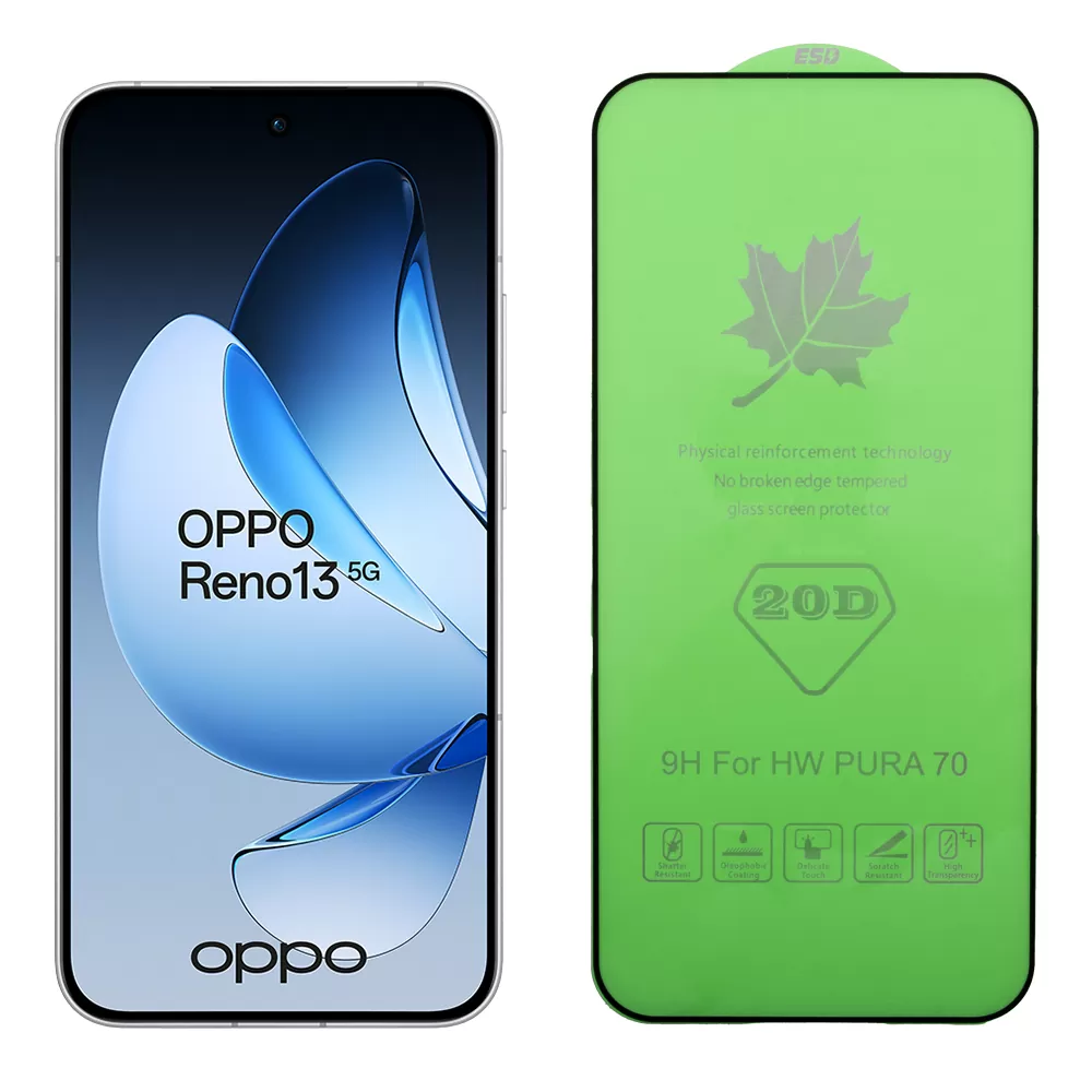 IDOL 1991 TEMPERED GLASS OPPO RENO13 5G 6.59in 9H 0.25mm 20D FULL GLUE SEMI CURVED BLACK