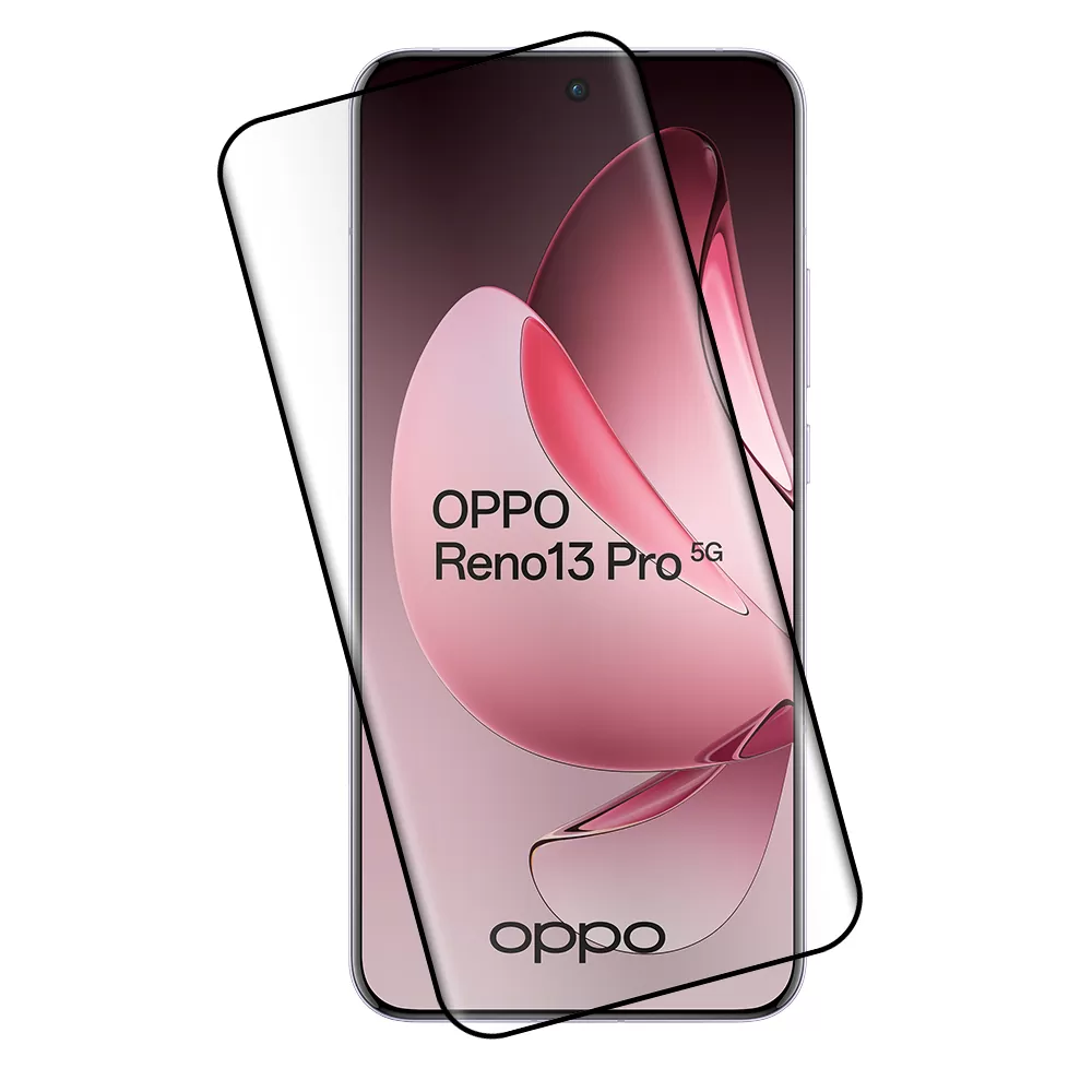 IDOL 1991 GLAMOUR TEMPERED GLASS OPPO RENO13 PRO 5G 6.83in 9H 0.30mm FULL COVER 3D EDGE GLUE FINGER UNLOCK BLACK