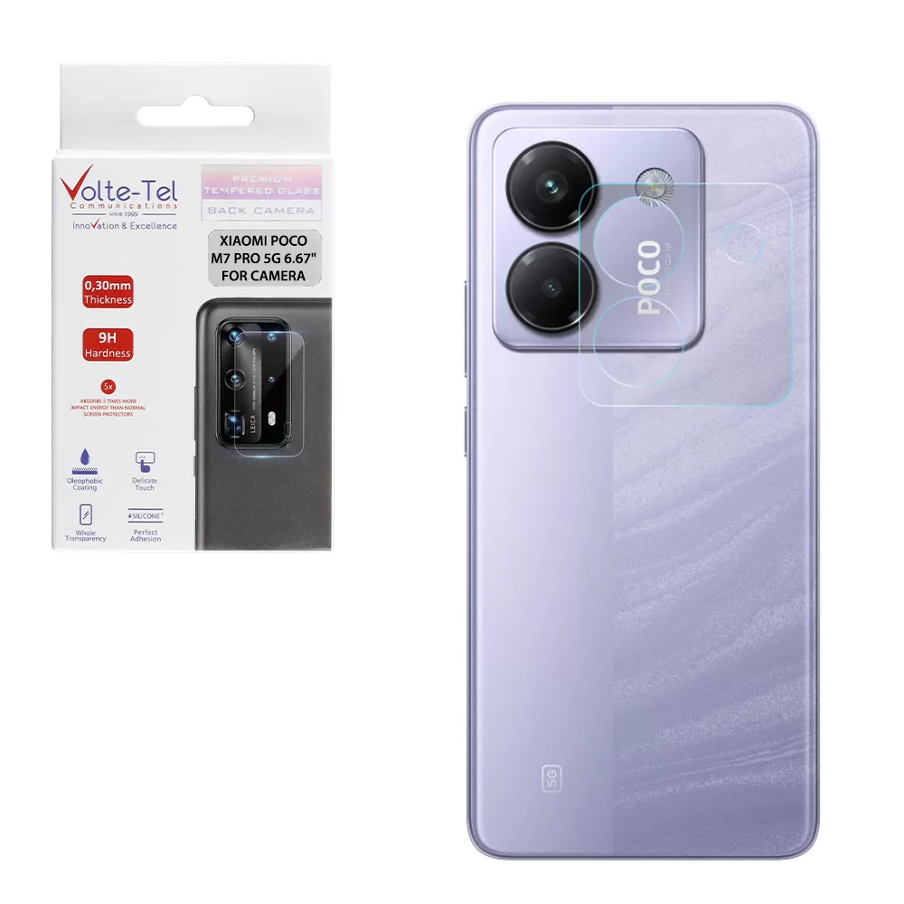 VOLTE-TEL CAMERA TEMPERED GLASS XIAOMI POCO M7 PRO 5G 6.67in 9H 0.30mm