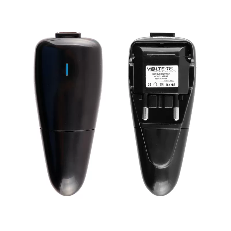 VOLTE-TEL MINI USB USB DUO TRAVEL-ΦΟΡΤΙΣΤΗΣ ΑΥΤΟΚΙΝΗΤΟΥ+ADAPTOR+ΚΟΝΕΚΤΟΡΑΣ BLACK - Image 4
