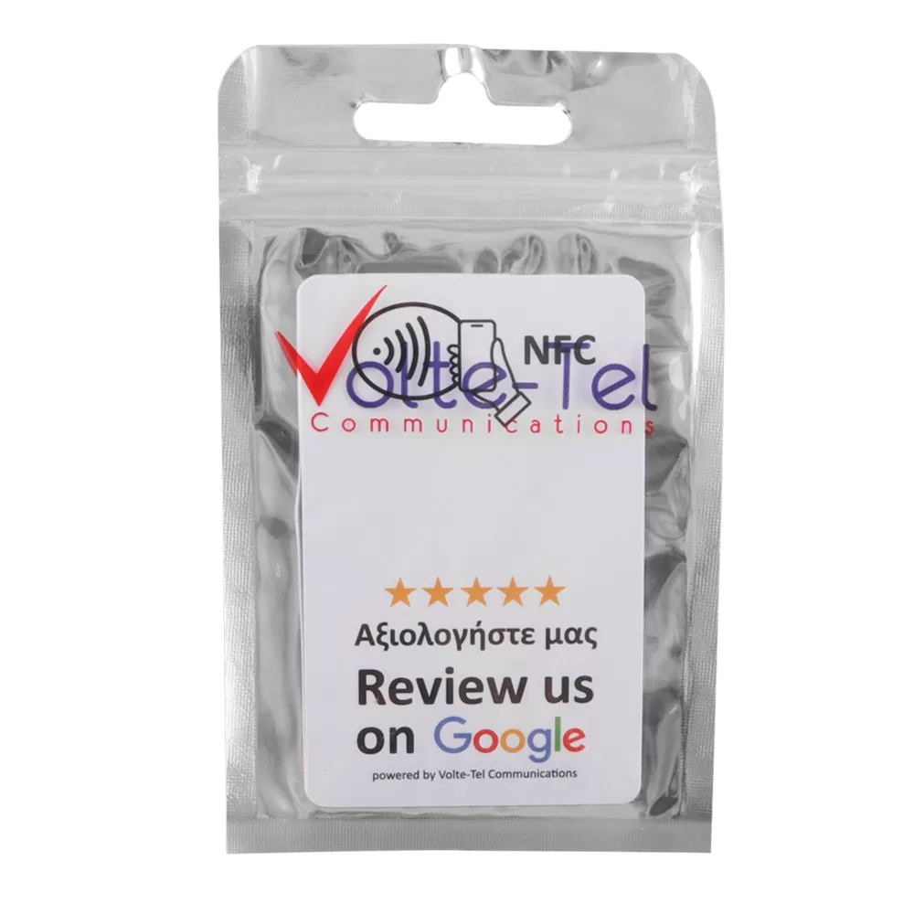 GOOGLE REVIEW CARD WITH NFC BY VOLTE-TEL WHITE - Image 2