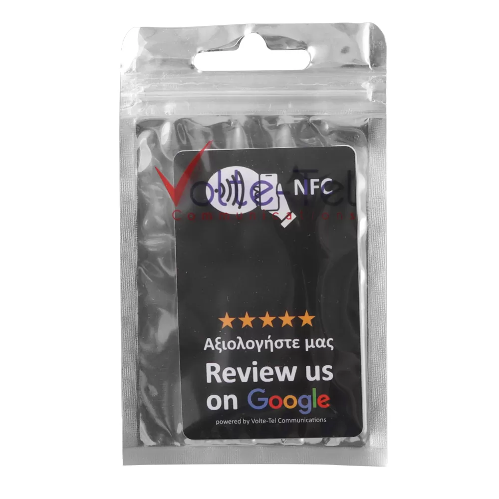 GOOGLE REVIEW CARD WITH NFC BY VOLTE-TEL BLACK - Image 2