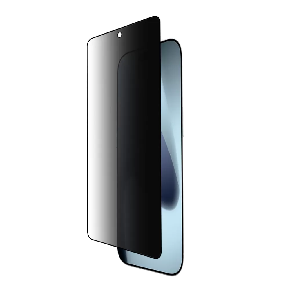 IDOL 1991 PREMIUM PRIVACY ANTISPY TEMPERED GLASS IPHONE 17 PRO 6.3in 9H 0.25mm SEMI CURVED FULL GLUE BLACK - Image 7