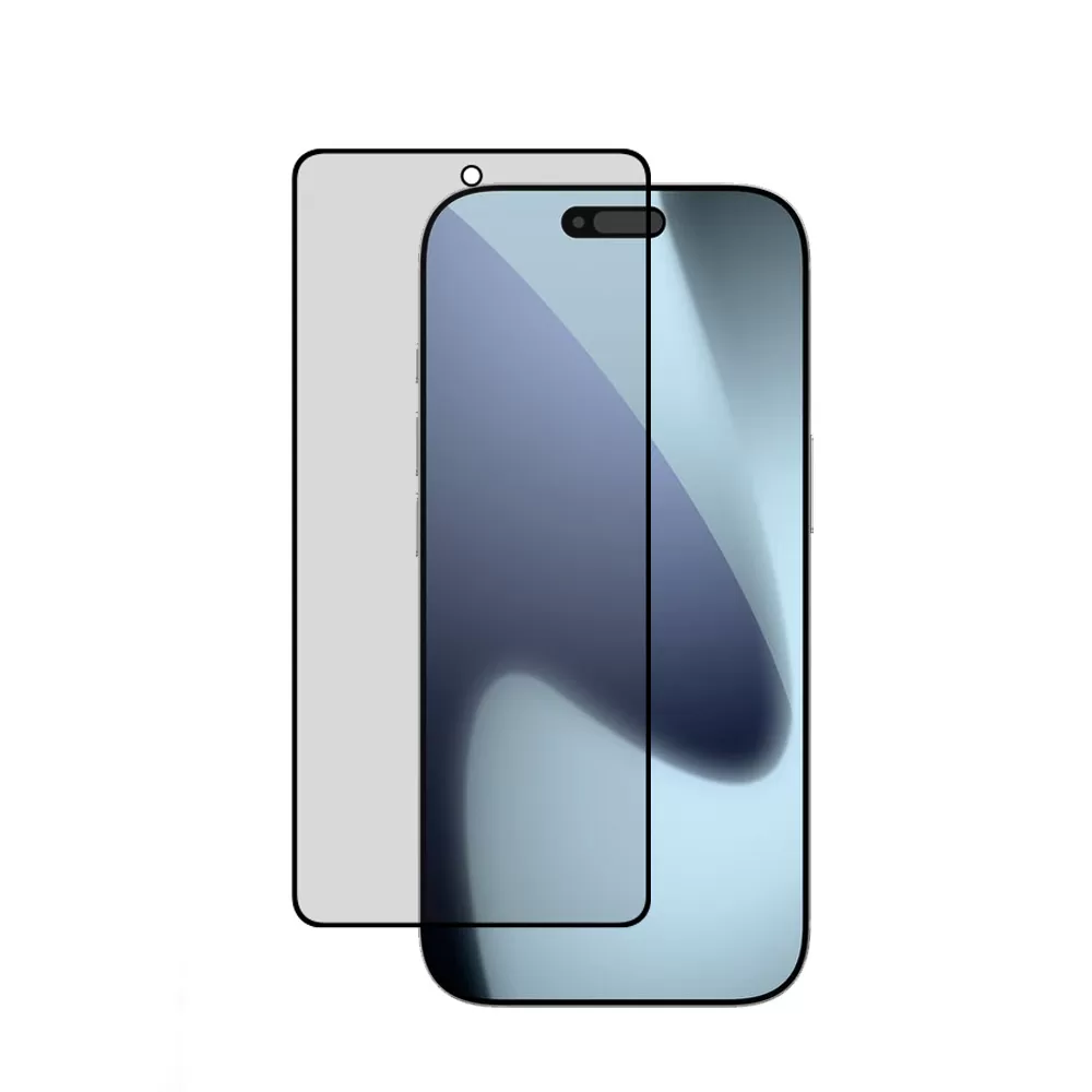 IDOL 1991 PREMIUM PRIVACY ANTISPY TEMPERED GLASS IPHONE 17 PRO 6.3in 9H 0.25mm SEMI CURVED FULL GLUE BLACK - Image 6