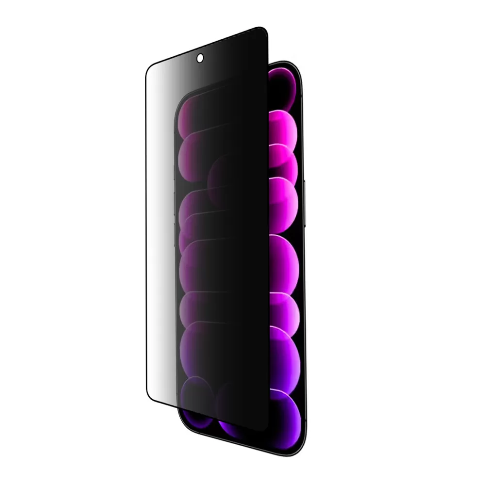 IDOL 1991 PREMIUM PRIVACY ANTISPY TEMPERED GLASS IPHONE 17 PRO MAX 6.9in 9H 0.25mm SEMI CURVED FULL GLUE BLACK - Image 7