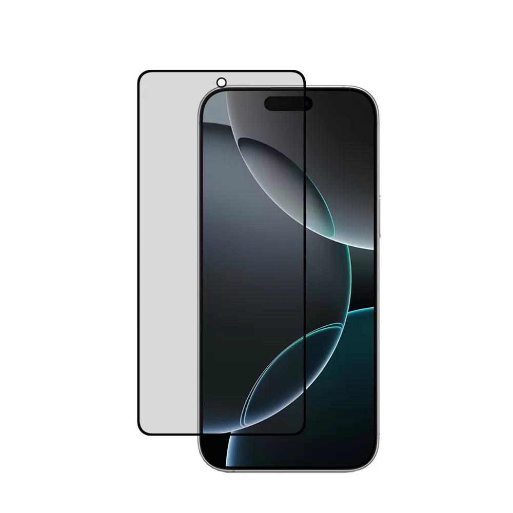 IDOL 1991 PRIVACY ANTISPY TEMPERED GLASS IPHONE 17 6.3in 9H 0.25mm SEMI CURVED FULL GLUE BLACK - Image 6
