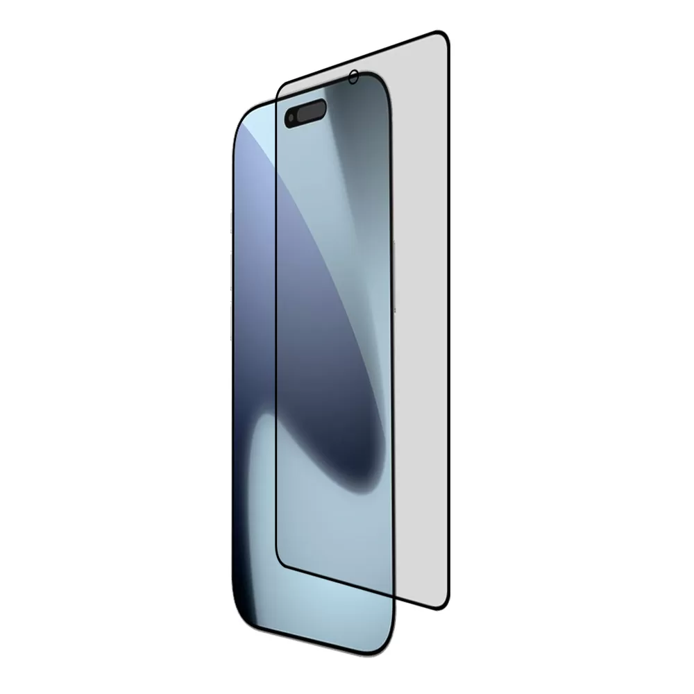 IDOL 1991 PRIVACY ANTISPY TEMPERED GLASS IPHONE 17 PRO 6.3in 9H 0.25mm SEMI CURVED FULL GLUE BLACK - Image 7