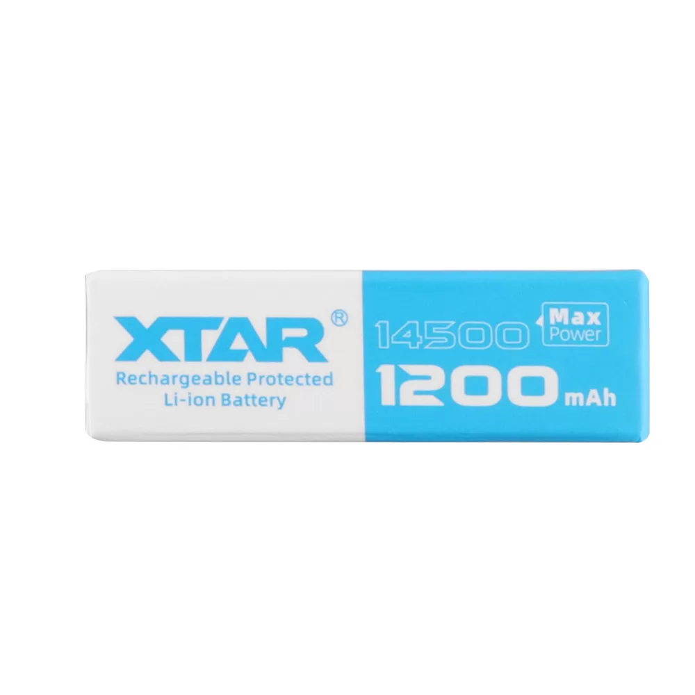 XTAR ΜΠΑΤΑΡΙΑ ΕΠΑΝΑΦΟΡΤΙΖΟΜΕΝΗ ΛΙΘΙΟΥ 14500 AA/ FR6 3.6V 1200mAh Li-ion ΜΕ ΠΡΟΣΤΑΣΙΑ - Image 2
