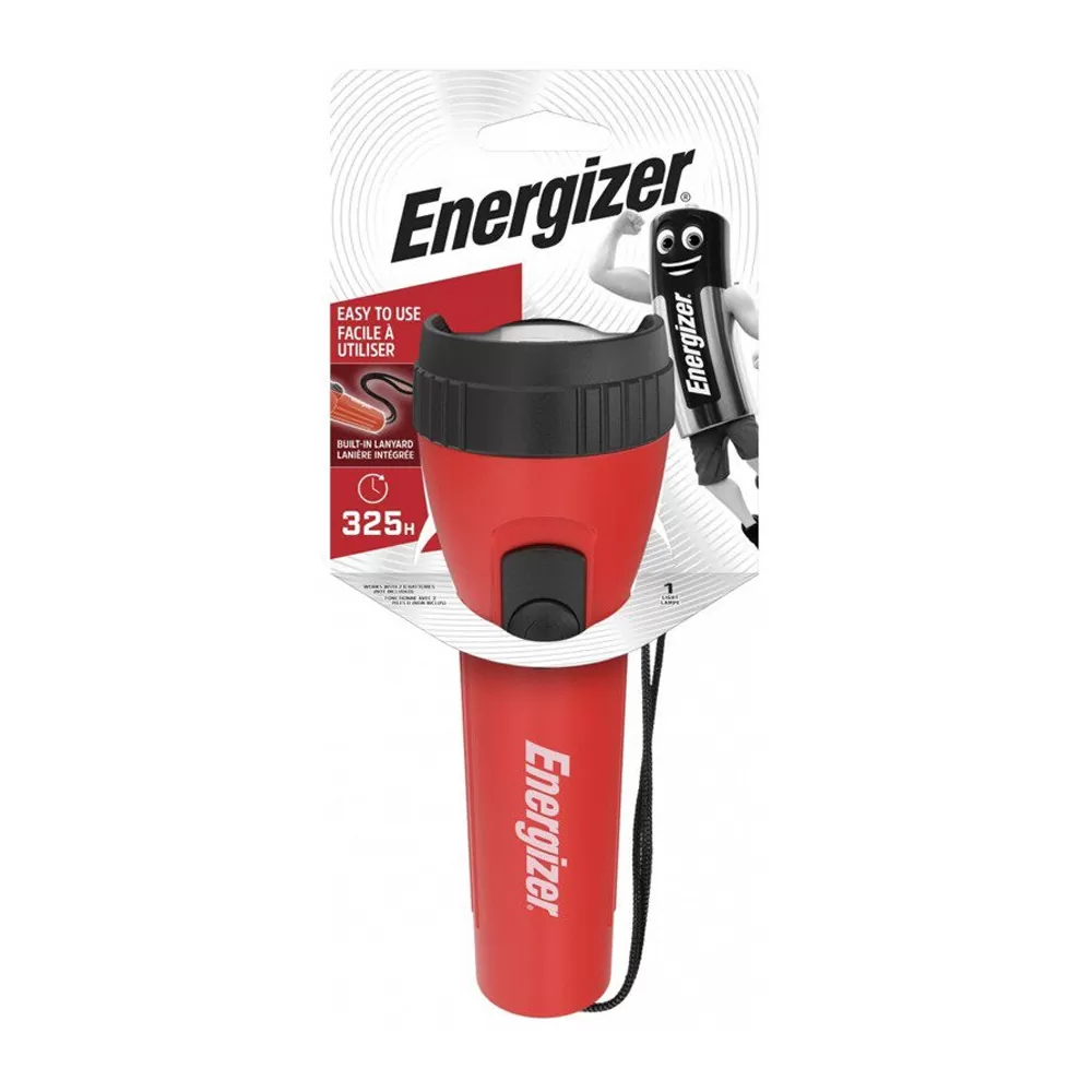 ENERGIZER ΦΑΚΟΣ ΧΕΙΡΟΣ ΜΠΑΤΑΡΙΑΣ SIZE R20/D X 2 LED  ΚΑΟΥΤΣΟΥΚ 35LM 325 ΩΡΕΣ ΛΕΙΤΟΥΡΓΙΑΣ ΜΑΥΡΟ-ΚΟΚΚΙΝΟ - Image 2
