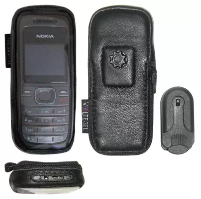 VOLTE-TEL ΘΗΚΗ NOKIA 1208 ZIPPER ΔΕΡΜΑΤΙΝΗ ΠΕΡΙΣΤΡΕΦΟΜΕΝΟ CLIP - Image 2