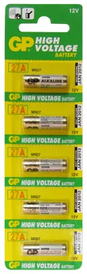 GP ΜΠΑΤΑΡΙΕΣ ΑΛΚΑΛΙΚΕΣ ΤΗΛΕΧΕΙΡΙΣΜΟΥ 27A/A27 12V ALKALINE 1 ΤΕΜ. 5/BLISTER - Image 2