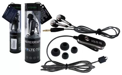 HANDS FREE LG KG800/KU990 ROPE VOLTE-TEL VT607+VT014 STEREO ON/OFF 2pcs BLACK - Image 5