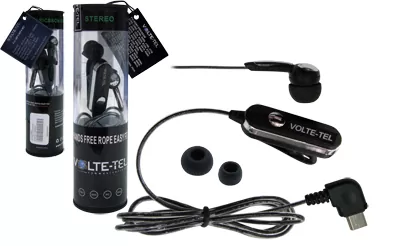 HANDS FREE HTC P3700 ROPE VOLTE-TEL VT607+VT014 ON/OFF 2pcs BLACK - Image 4