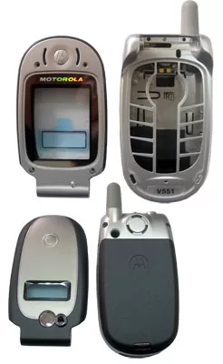 MOTOROLA V550 BLACK ΕΠΕΝΔΥΣΗ FULL SET - Image 2
