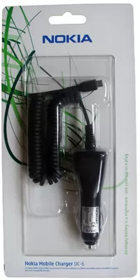 ΦΟΡΤΙΣΤΗΣ ΑΥΤΟΚΙΝΗΤΟΥ NOKIA DC-4 6101/N90/N70/6111 890mA BLACK PACKING OR - Image 3