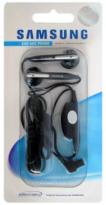 HANDS FREE STEREO SAMSUNG AEP401S E900/I320n BLACK PACKING OR - Image 2