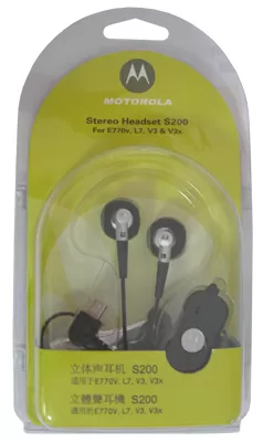 HANDS FREE STEREO MOTOROLA S200 V3/L6/L7 BLACK PACKING OR - Image 2
