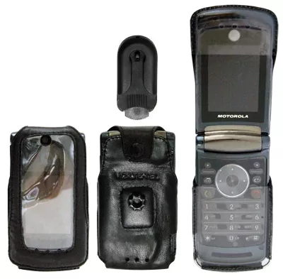 VOLTE-TEL ΘΗΚΗ MOTOROLA V8 ZIPPER ΔΕΡΜΑΤΙΝΗ ΠΕΡΙΣΤΡΕΦΟΜΕΝΟ CLIP - Image 2