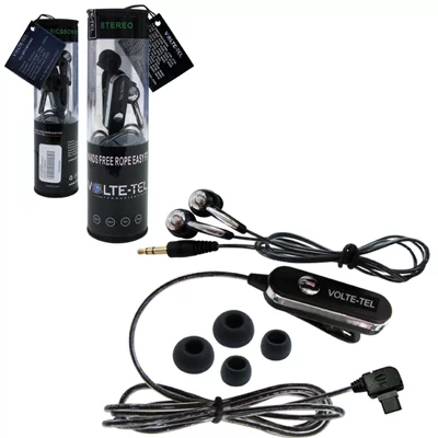 HANDS FREE SAMSUNG D500 ROPE VOLTE-TEL VT607+VT014 STEREO ON/OFF2pcs BLACK - Image 3