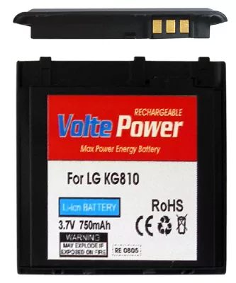 ΜΠΑΤΑΡΙΑ LG KG810 BLACK 750mAh Li-ion (LGLP-GAMM)VoltePower - Image 2