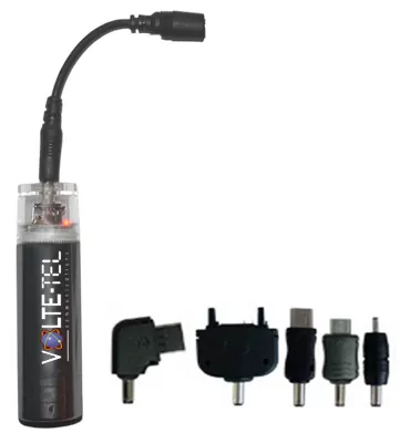 ΦΟΡΤΙΣΤΗΣ ΑΝΑΓΚΗΣ VOLTE-TEL BLACK ΜΕ 5 ΚΟΝΕΚΤΟΡΕΣ - Image 2