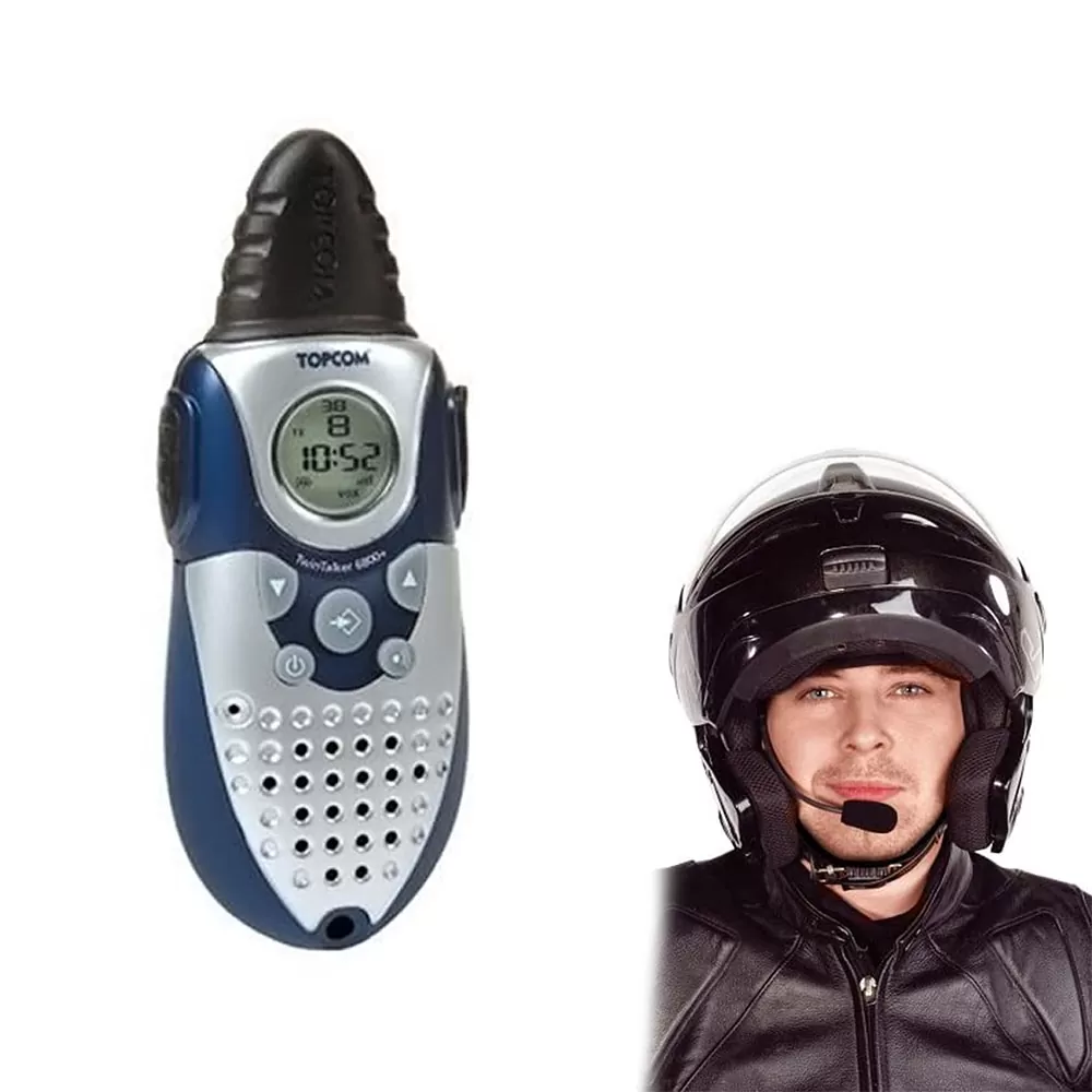 PMR TOPCOM TWINTALKER ST 6800+ ΑΣΥΡΜΑΤΟΣ ΠΟΜΠΟΔΕΚΤΗΣ PMR WALKIE TALKIE 6KM MOTOR PACK ΜΠΛΕ