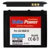 ΜΠΑΤΑΡΙΑ LG KG810 BLACK 750mAh Li-ion (LGLP-GAMM)VoltePower
