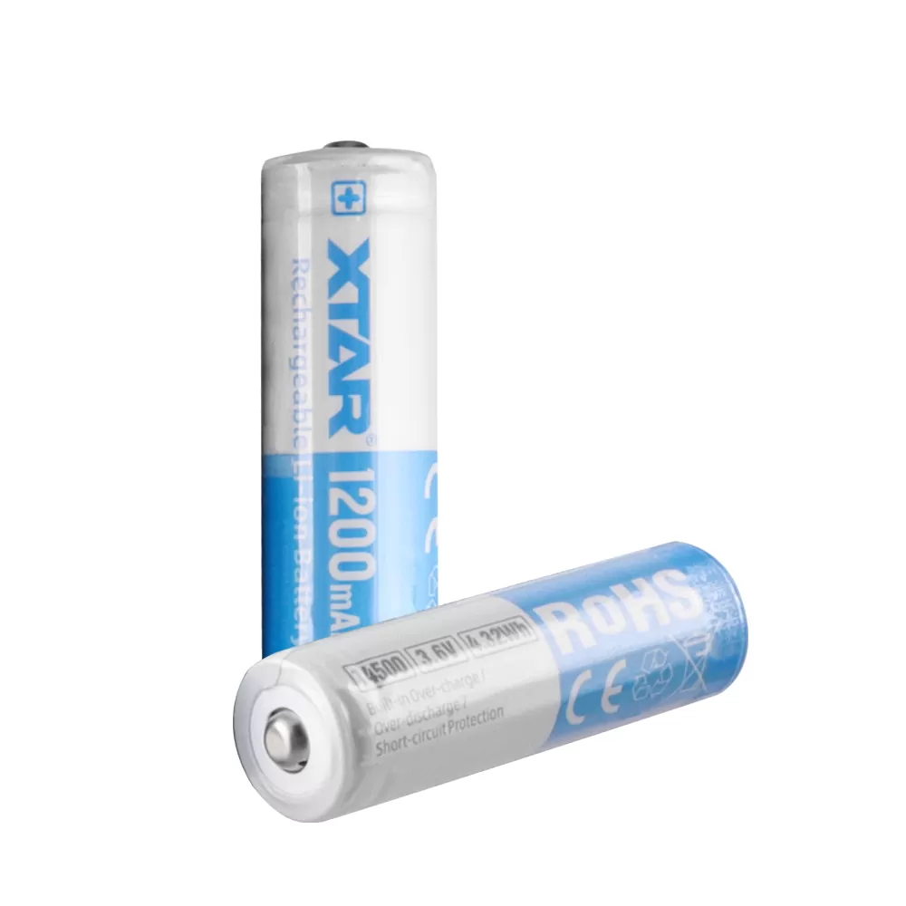 XTAR ΜΠΑΤΑΡΙΑ ΕΠΑΝΑΦΟΡΤΙΖΟΜΕΝΗ ΛΙΘΙΟΥ 14500 AA/ FR6 3.6V 1200mAh Li-ion ΜΕ ΠΡΟΣΤΑΣΙΑ