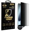 IDOL 1991 PREMIUM PRIVACY ANTISPY TEMPERED GLASS IPHONE 17 PRO 6.3in 9H 0.25mm SEMI CURVED FULL GLUE BLACK
