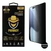 IDOL 1991 PRIVACY ANTISPY TEMPERED GLASS IPHONE 17 PRO 6.3in 9H 0.25mm SEMI CURVED FULL GLUE BLACK