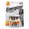 ENERGIZER ΜΠΑΤΑΡΙΕΣ ΑΛΚΑΛΙΚΕΣ AAA LR03 1.5V ALKALINE POWER 4/BLISTER