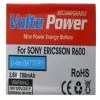 ΜΠΑΤΑΡΙΑ SONY ERICSSON R600 700mAh Li-ion VoltePower