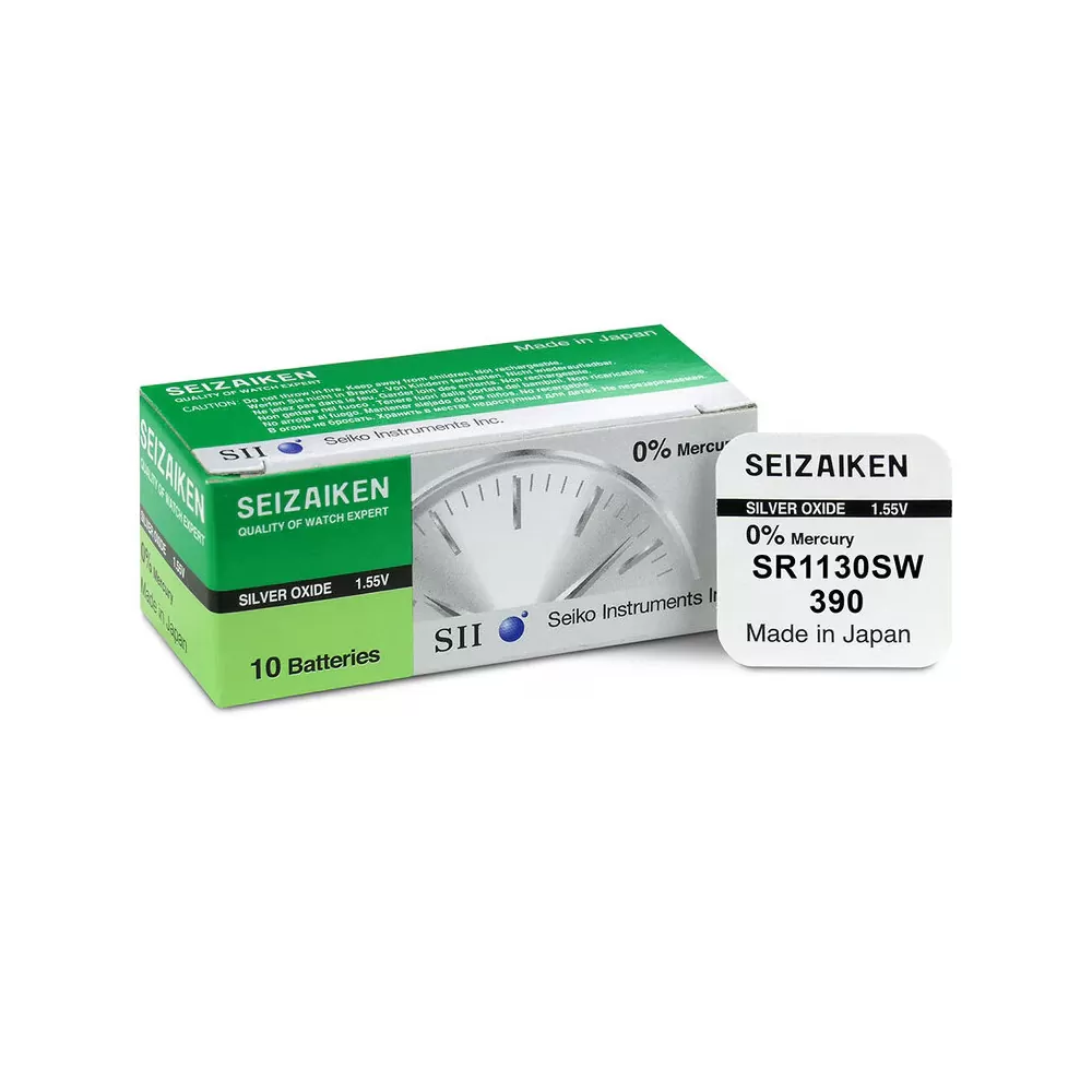 SEIZAIKEN SEIKO ΜΠΑΤΑΡΙΕΣ ΡΟΛΟΓΙΟΥ 390/LR54/G10/SR54/LR1130/AG10 1.55V 83mAh SILVER OXIDE 1 ΤΕΜ. 1/BLISTER
