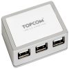 USB HUB mini 224Ρ 4 port TOPCOM ΜΕ ΤΡΟΦΟΔΟΣΙΑ