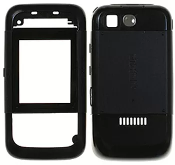 NOKIA 5200 BLACK BACK-FRONT COVER ORIGINAL SERVICE PACK