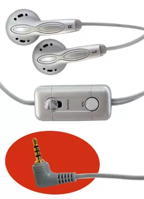 HANDS FREE STEREO Q-TEK 8010/8020/S10 SILVER PACKING OR