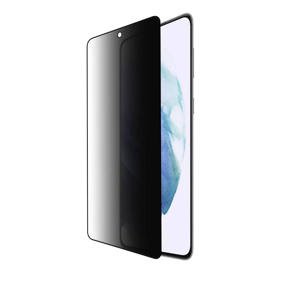 IDOL 1991 PRIVACY ANTISPY TEMPERED GLASS SAMSUNG S21 5G G991 6.2in 9H 0.25mm SEMI CURVED FULL GLUE FINGER UNLOCK BLACK - Image 7