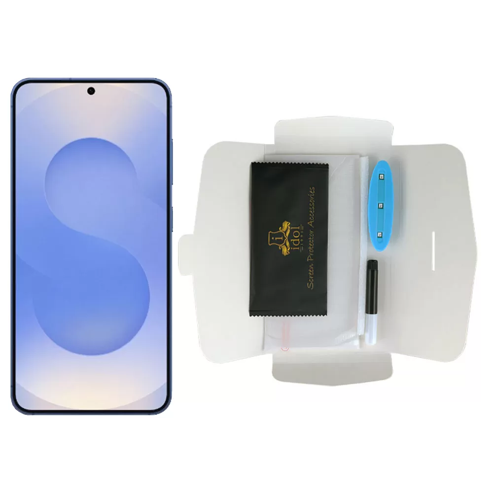 IDOL 1991 UV TEMPERED GLASS SAMSUNG S25 5G S931 6.2in 9H 0.20mm 10D SEMI WITH GLUE-TOOL FINGER UNLOCK FULL COVER TRANSPARENT - Image 5