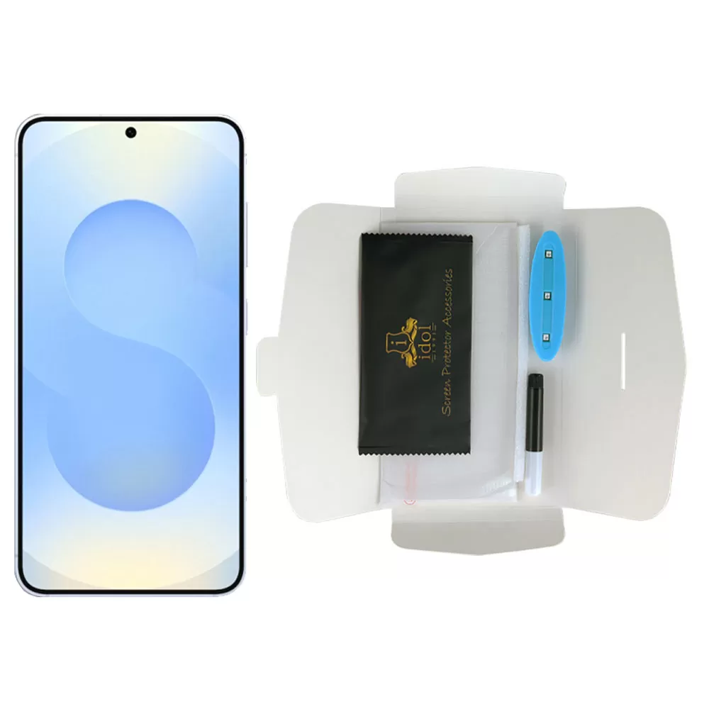 IDOL 1991 UV TEMPERED GLASS SAMSUNG S25 PLUS 5G S936 6.7in 9H 0.20mm 10D SEMI WITH GLUE-TOOL FINGER UNLOCK FULL COVER TRANSPAREN - Image 5