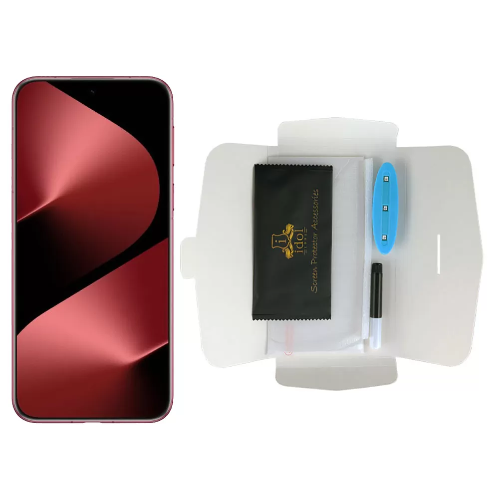 IDOL 1991 UV TEMPERED GLASS HUAWEI PURA 80 PRO/PLUS 6.8in 9H 0.20mm 10D SEMI WITH GLUE-TOOL FINGER UNLOCK FULL COVER TRANSPARENT - Image 5