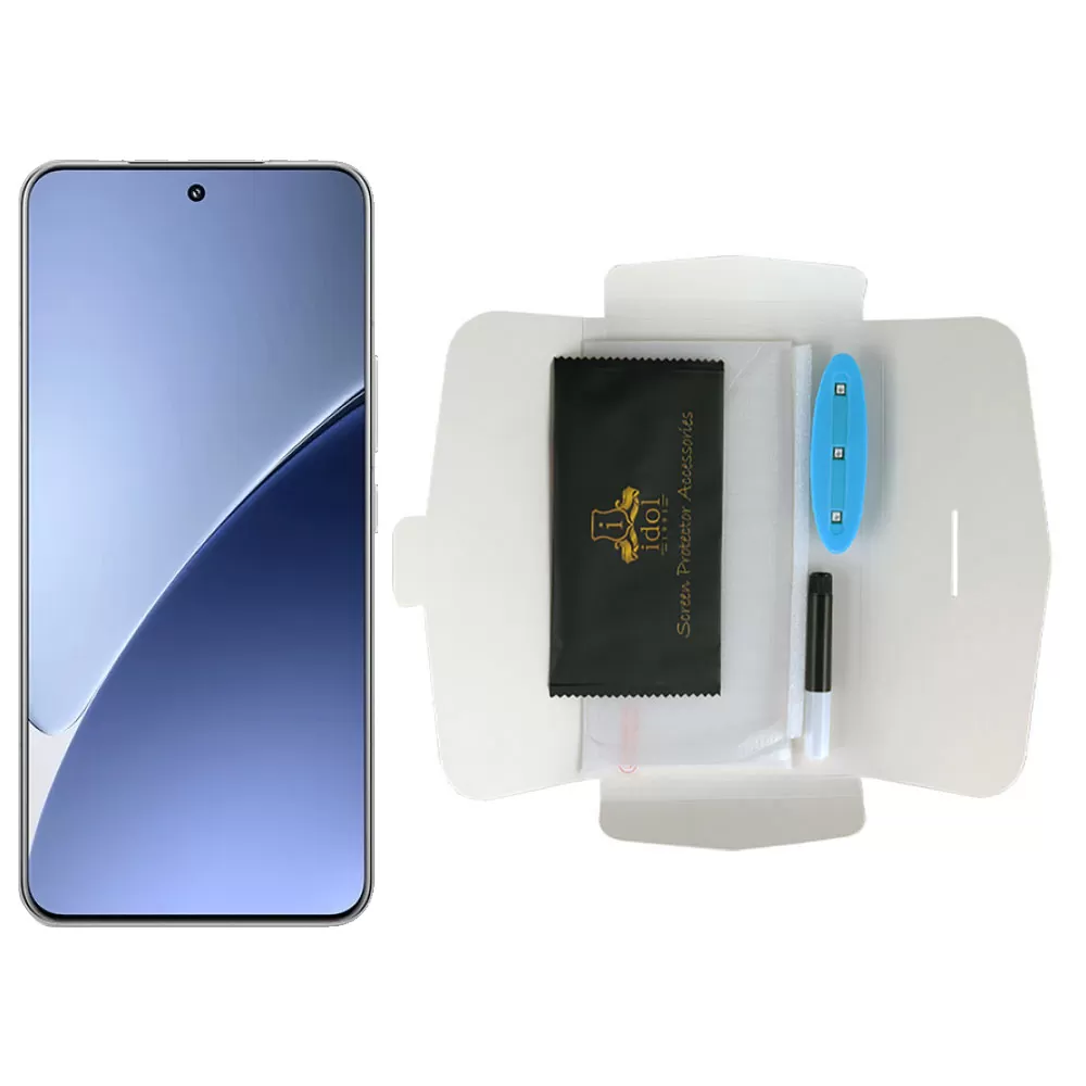 IDOL 1991 UV TEMPERED GLASS XIAOMI 15S PRO 5G 6.73in 9H 0.20mm 10D SEMI WITH GLUE-TOOL FINGER UNLOCK FULL COVER TRANSPARENT - Image 5