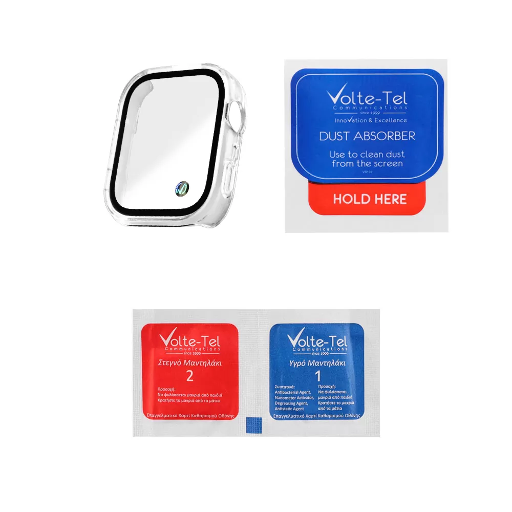VOLTE-TEL PC EDGE COVER TEMPERED GLASS HUAWEI WATCH FIT 4 1.82in 9H 0.30mm WITH KEY 3D FULL GLUE FULL COVER TRANSPARENT - Image 3